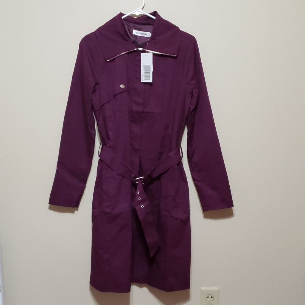 Longline belted trench